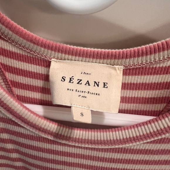 Sézane Striped Knit Midi Dress - Picture 2 of 3